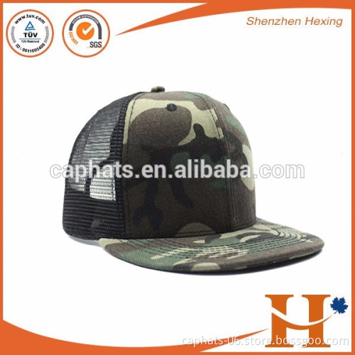 Wholesale fashion design summer plain camo trucker cap